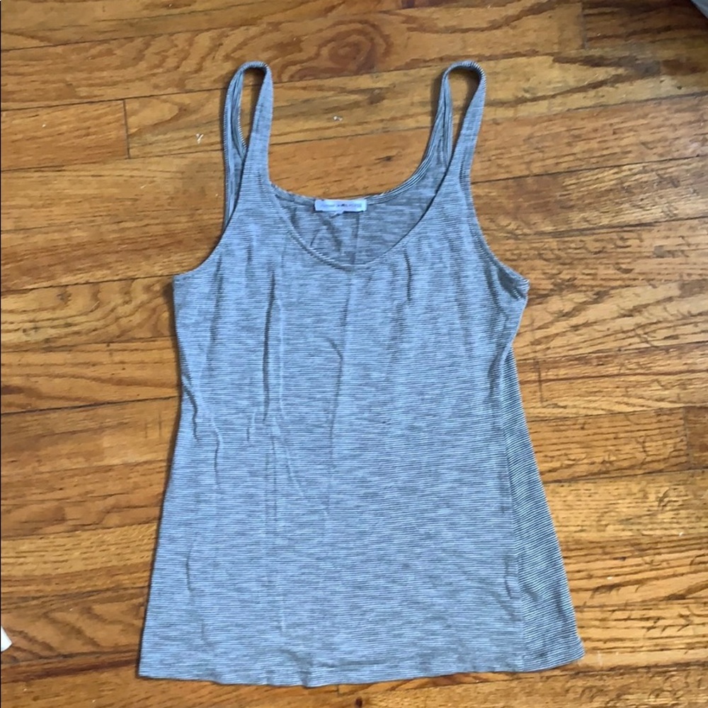 James Perse grey and black striped tank